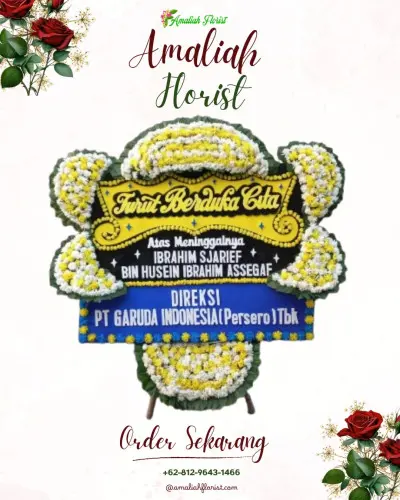 Papan Bunga Duka di Cimaung