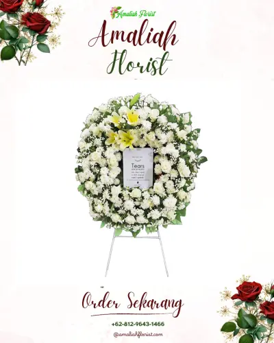 Krans Bunga Duka Cita di Cimaung